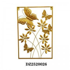 Modern Metal Simple Stylish Leaves and Flowers Shape Wall Decoration