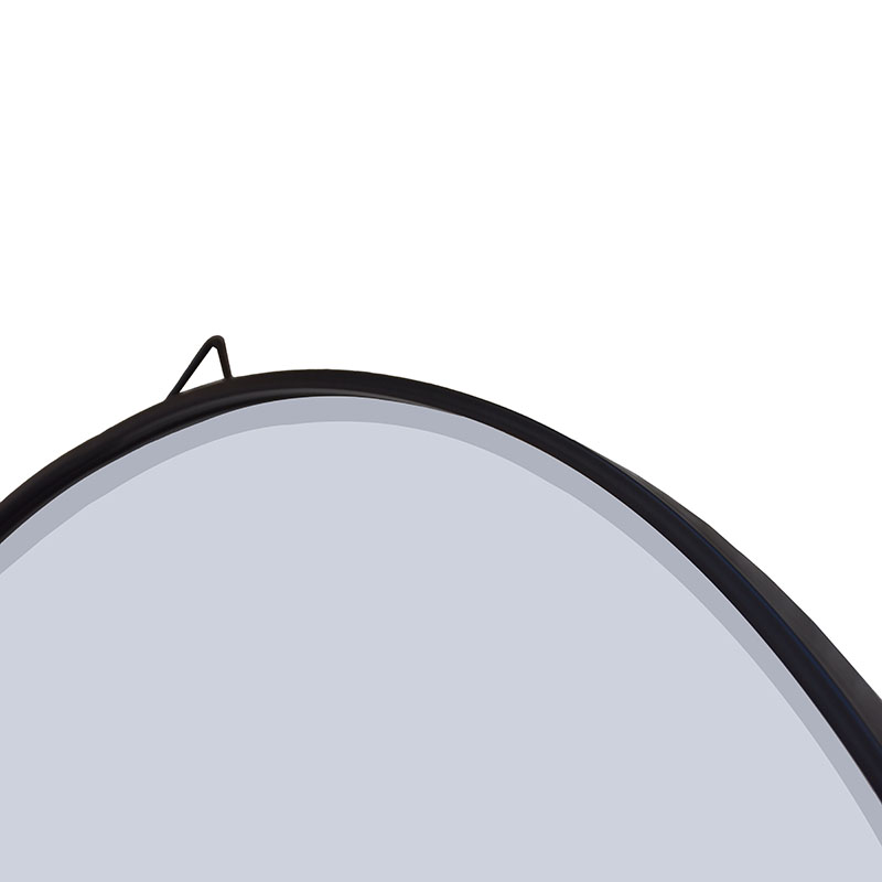 Indoor Furniture Modern Round Wall Mirror Beveled for Bedroom Washroom Porch – DECOR