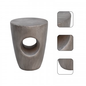 Unique Cone Shape Side Table Stylish Sofa End Table Outdoor Patio Stool For Indoor and Outdoor Use, No Assembly Needed