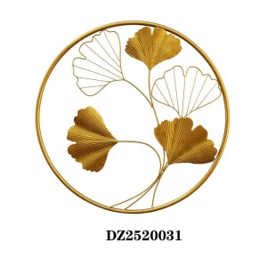 Modern Metal Simple Stylish Leaves and Flowers Shape Wall Decoration