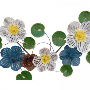 Metal Flower Wall Decor Hanging Home Craft Wall Sculpture Modern Wall Decor
