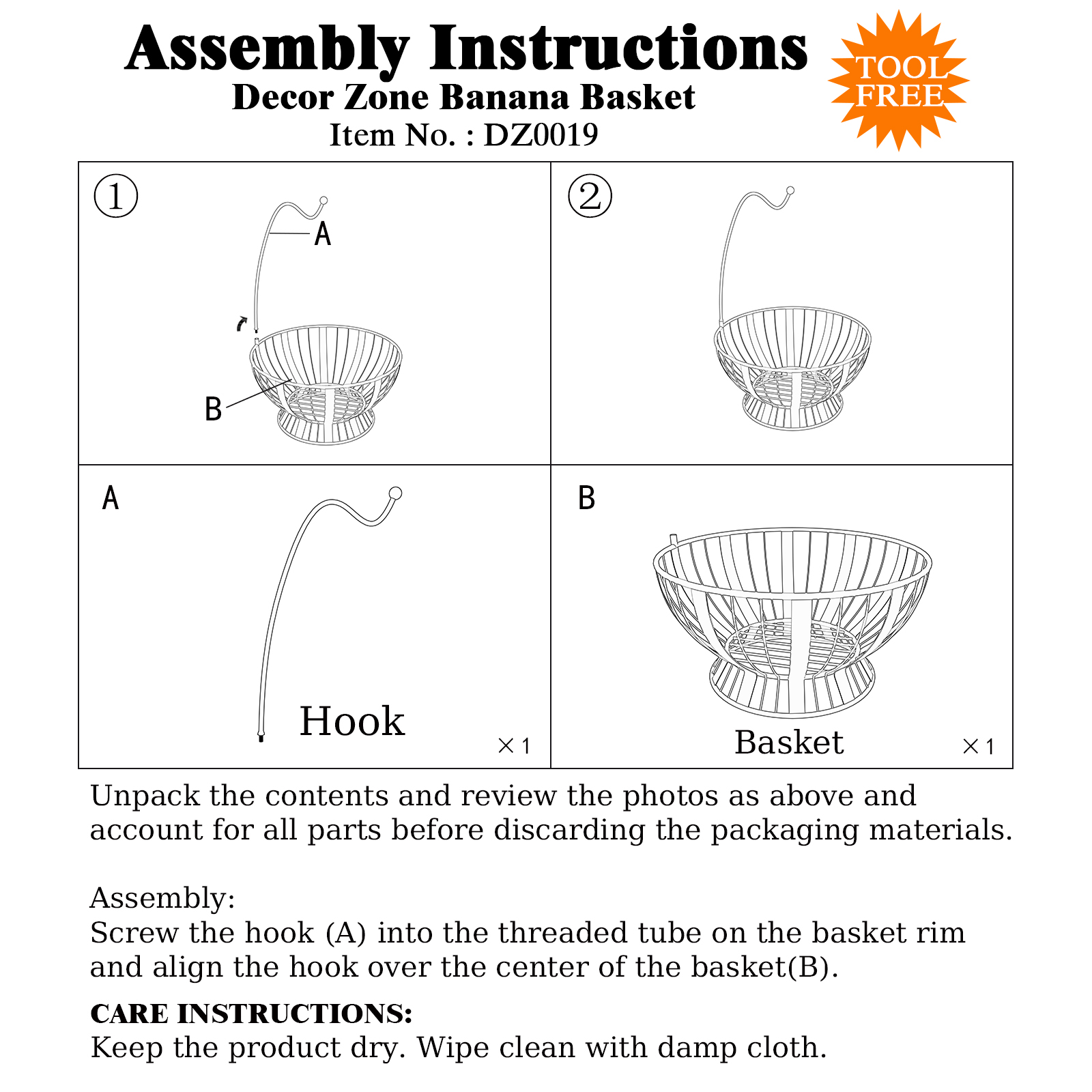 Banana Basket Assembly-R1