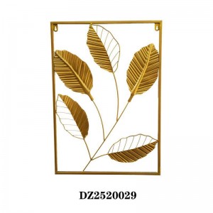 Modern Metal Simple Stylish Leaves and Flowers Shape Wall Decoration