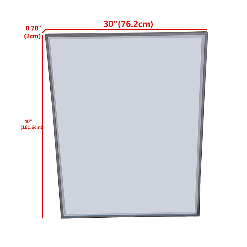 Window Shelf Modern Rectangular Wall Mirror Beveled for Bedroom Washroom Porch – DECOR detail pictures