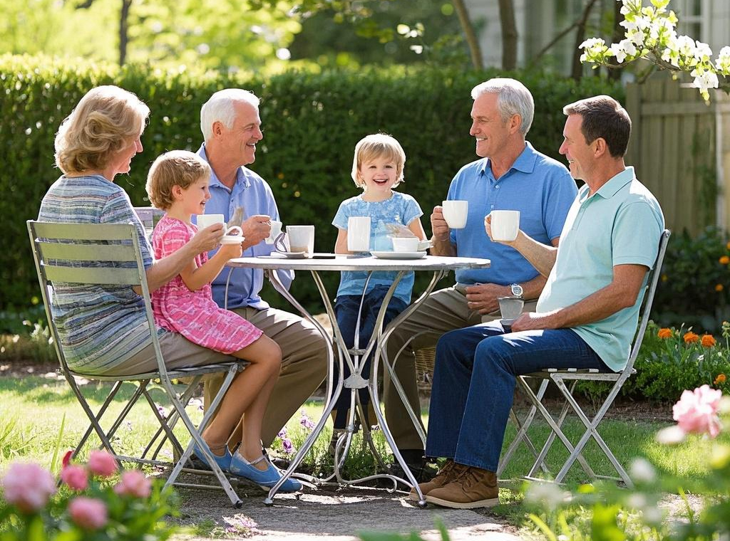 1.Patio Leisure Life around metal furniture