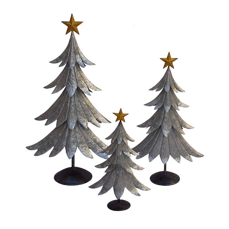 Professional Design Mary Garden Statue - Metal Christmas Tree Decoration with Jingle Bells for Table Top Décor Christmas Ornaments – DECOR