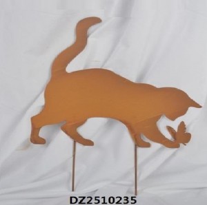 Modern Metal Rustic Color Simple Style Animal Shape Stakes