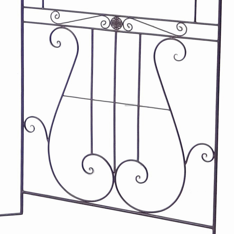 Professional Design Wall Mounted Plant Holder Outdoor - Electric Bass Rustic Iron Pavilion for Outdoor Living Garden Deco or Wedding Ornament – DECOR detail pictures