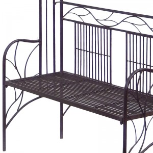 Outdoor Rustic Garden Arch with Benches Garden Arbour for climbing Plant