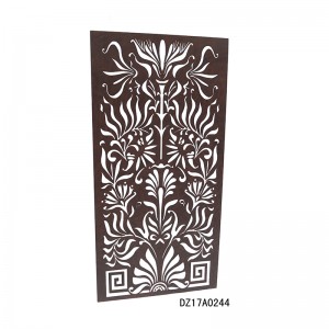 Metal Laser Cut Wall Art Panel Decorative Room Divider Screen for Architectural and Home Interiors