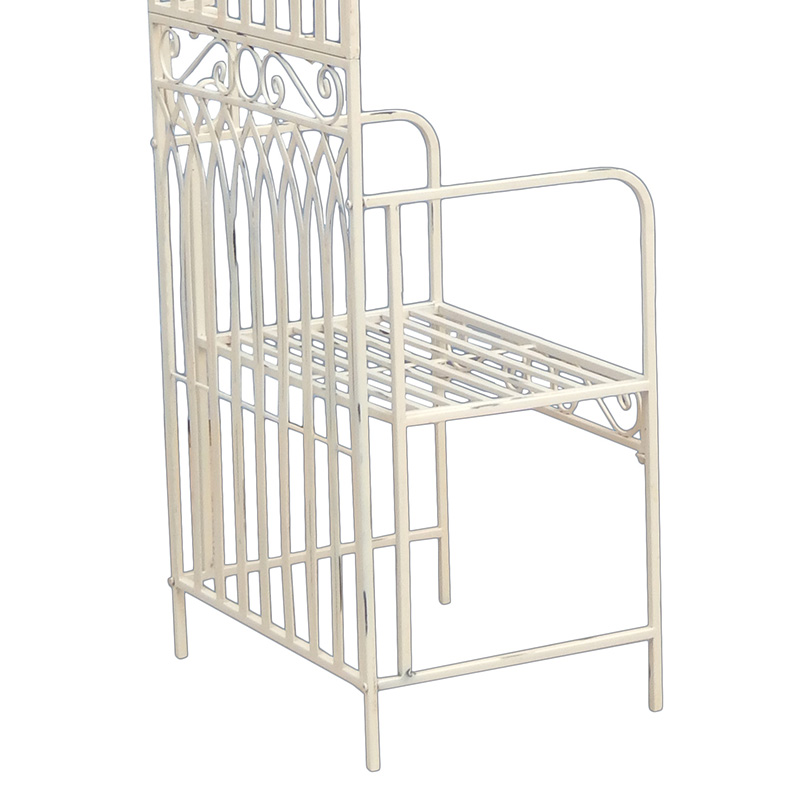 Top Suppliers Outdoor Herb Garden Planters - Outdoor Rustic Gothic Garden Arch with Seat Garden Arbour for Climbing Plant – DECOR