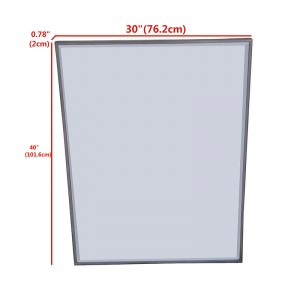 Modern Rectangular Wall Mirror Beveled for Bedroom Washroom Porch