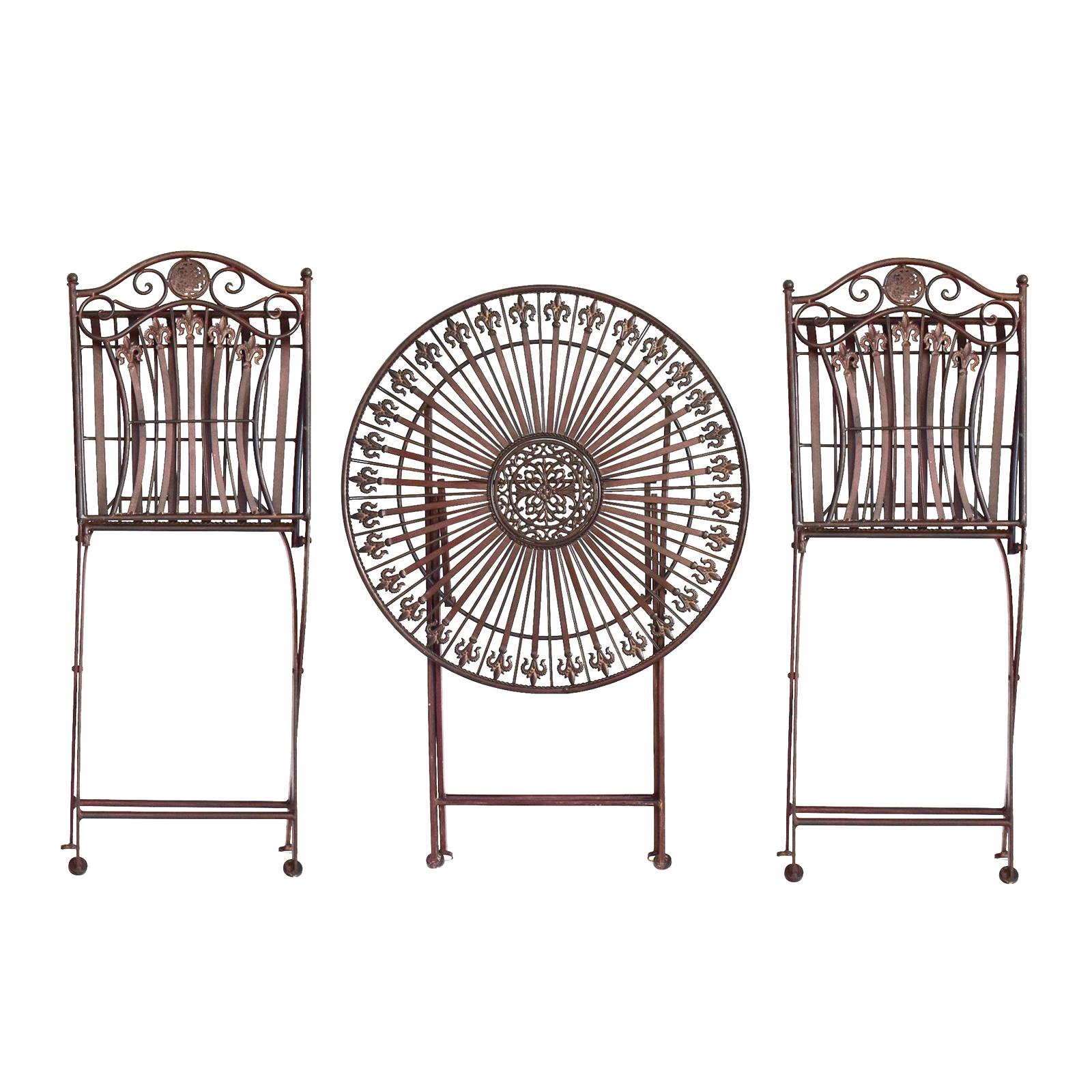 Metal Bistro Set Folded