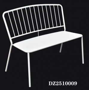 Modern Metal Simple Style Weather Resistant Garden Bench