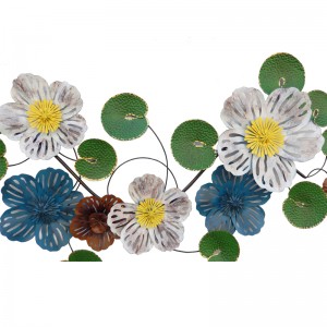 Metal Flower Wall Decor Hanging Home Craft Wall Sculpture Modern Wall Decor