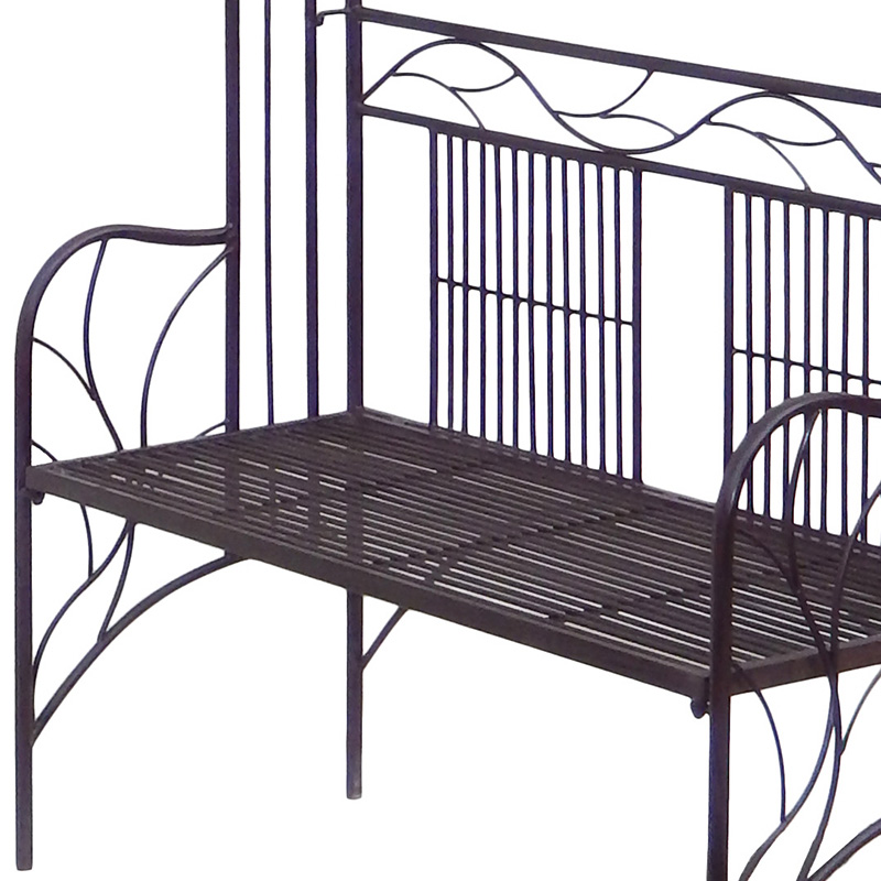 Rapid Delivery for Plant Holder Stand Outdoor - Outdoor Rustic Garden Arch with Benches Garden Arbour for climbing Plant – DECOR