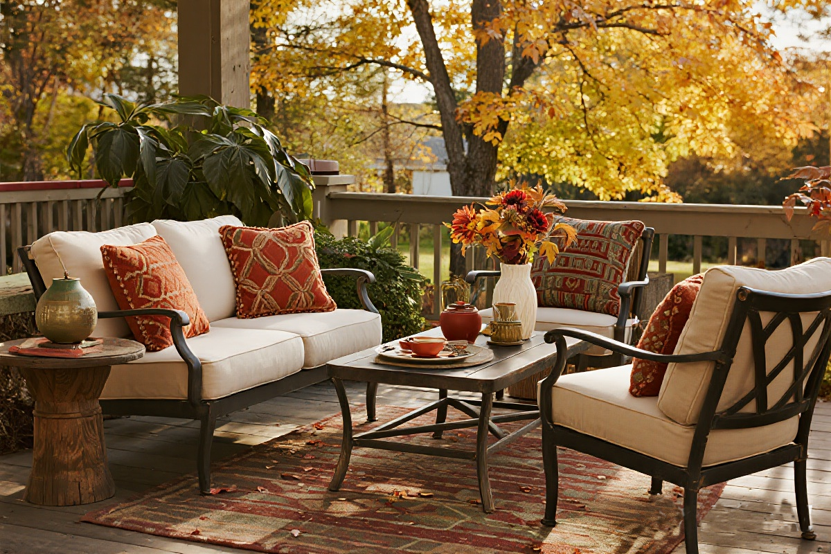 1-Metal Conversation Set in the Fall