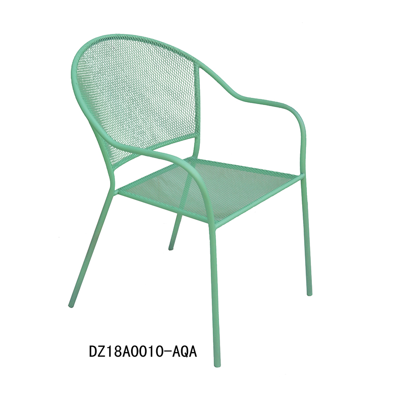 Wholesale Price Outdoor Plant Stand - Mesh Outdoor Tub Chair Stackable Dining Chair for Garden Patio and Beach – DECOR detail pictures