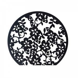 Inspired Flower Wall Sculpture Design Round Wall Decor Portable Metal Craft Hanging on the Wall